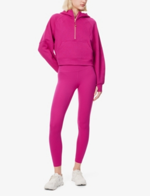 Lululemon Womens Align Hr Brand-print Straight-leg Mid-rise Stretch-woven Leggings Ripened Raspberry In Ripened Raspberry