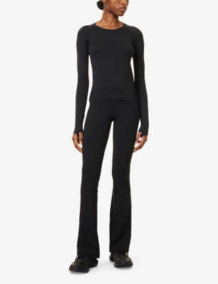 Lululemon Womens  Swiftly Tech 2.0 Race Long-sleeve Stretch-knit Top In Black/black