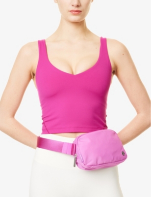 LULULEMON WOMENS POW PINK TONE EVERYWHERE WOVEN BELT BAG 