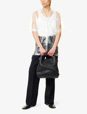 DRIES VAN NOTEN: Boxy-Fit Sheer Woven Shirt