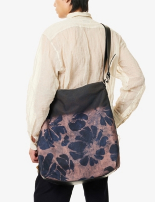 DRIES VAN NOTEN: Floral-Print Cotton Shoulder Bag