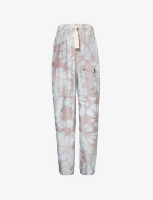 Mens Dries Van Noten Pannoch Wide-Leg Relaxed-Fit Silk Trousers