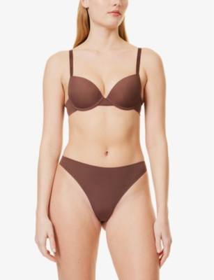 LOUNGE UNDERWEAR: Everyday Form mid-rise stretch-polyamide thong
