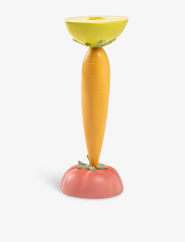 Vitamin carrot resin candlestick 26.5cm
