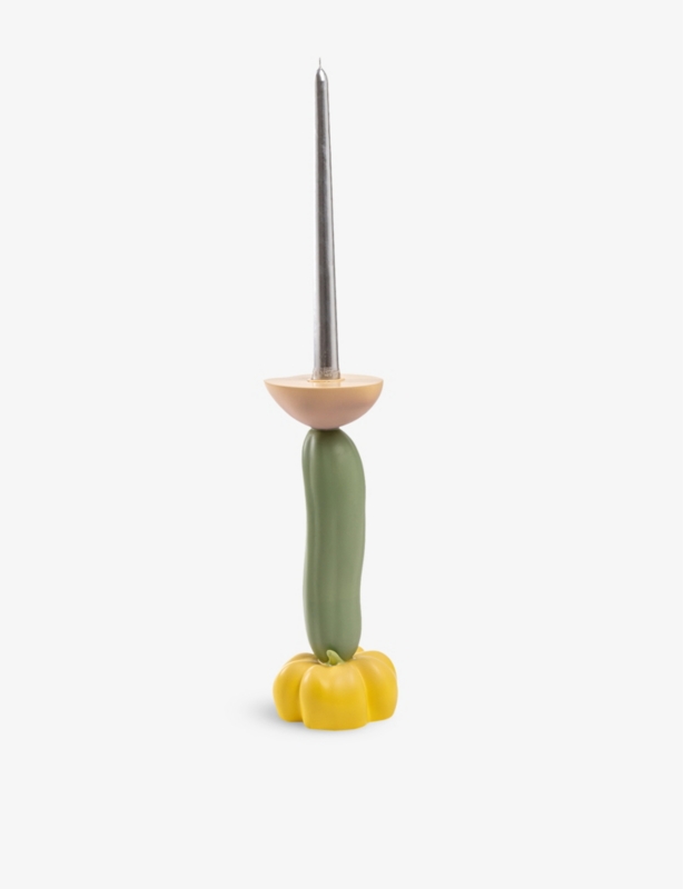 Vitamin cucumber resin candlestick 26.5cm