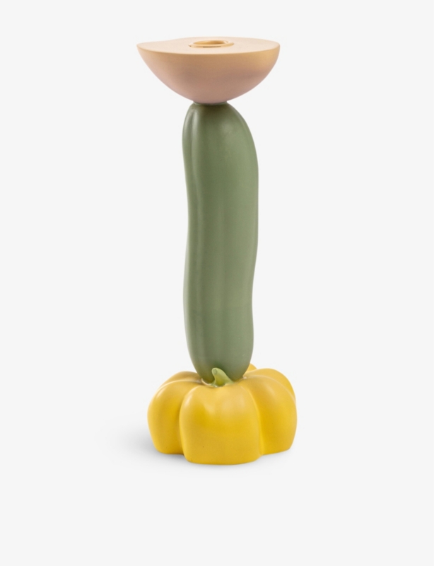 Vitamin cucumber resin candlestick 26.5cm