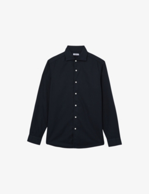 Reiss Mens  Carvalho Long-sleeved Cotton Shirt