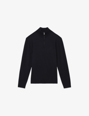 REISS: Swinley Half-Zip Knitted Jumper