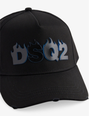 DSQUARED2: Spiker Logo-Embroidered Cotton Cap