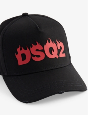 DSQUARED2: Spiker Logo-Embroidered Cotton Cap
