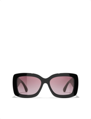 CHANEL: CH5535Q Square-Frame Acetate Sunglasses