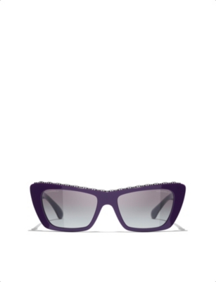 CHANEL: CH5540 Butterfly-Frame Acetate Sunglasses