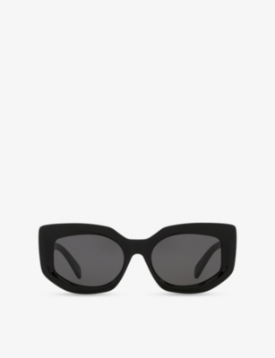 CELINE: CL40277F Bold 3 Dots Butterfly-Frame Acetate Sunglasses