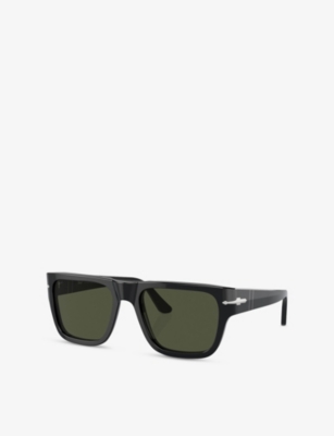 Persol Womens Black Po3348s Square-frame Acetate Sunglasses