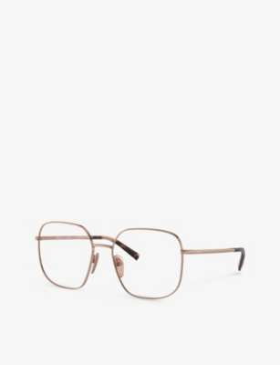 Prada Womens Pra59v Square-frame Steel Sunglasses Pink In Pink