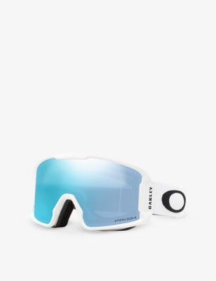 OAKLEY WOMENS WHITE OO7093 LINE MINER™ SHIELD-FRAME O MATTER SNOW GOGGLES 