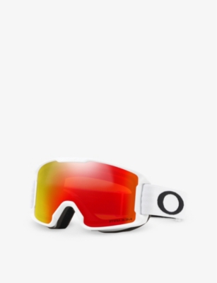 OAKLEY WOMENS WHITE OO7095 LINE MINER™ SHIELD-FRAME O MATTER SNOW GOGGLES 