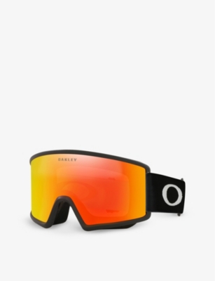 Oakley Womens Black Oo7120 Target Line L O Matter Snow Goggles In Black