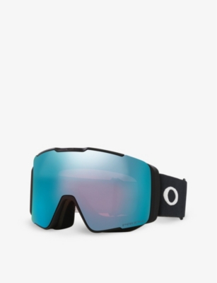 OAKLEY WOMENS BLACK OO7136 LINE MINER™ PRO L SHIELD-FRAME O MATTER SNOW GOGGLES 