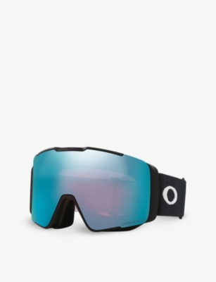 OAKLEY WOMENS BLACK OO7137 LINE MINER™ PRO M SHIELD-FRAME O MATTER SNOW GOGGLES 