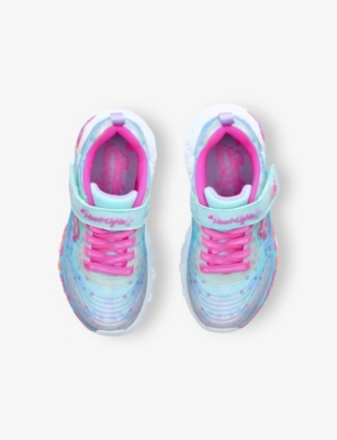SKECHERS: Kids' Eternal Heart Lights Woven Low-Top Light-Up Trainers