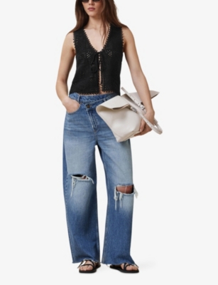 Allsaints Florence Crochet Waistcoat