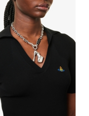 VIVIENNE WESTWOOD JEWELLERY: Alienor cable-chain brass necklace