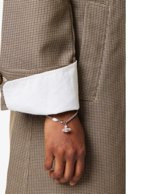 VIVIENNE WESTWOOD JEWELLERY: Jordana embellished-Orb brass bracelet