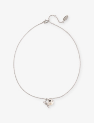VIVIENNE WESTWOOD JEWELLERY: Luzie Brass Pendant Necklace