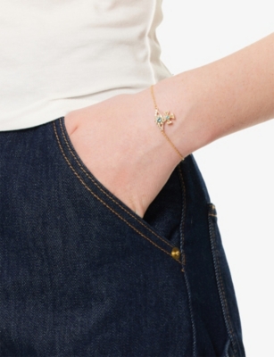 VIVIENNE WESTWOOD JEWELLERY: Masha Bracelet Gold-Plated 925 Sterling-Silver Bracelet