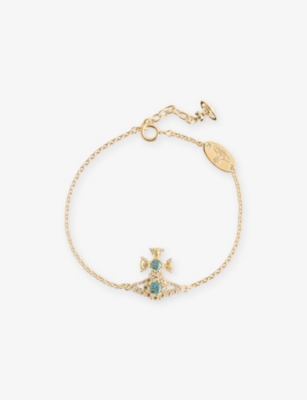 VIVIENNE WESTWOOD JEWELLERY: Masha Bracelet Gold-Plated 925 Sterling-Silver Bracelet