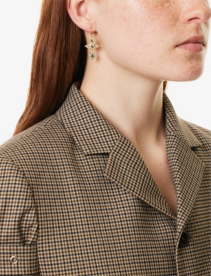 VIVIENNE WESTWOOD JEWELLERY: Masha Yellow Gold-Plated 925 Sterling-Silver Earrings