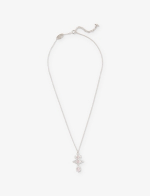 VIVIENNE WESTWOOD JEWELLERY: Masha Platinum-Plated 925 Sterling-Silver Pendant Necklace