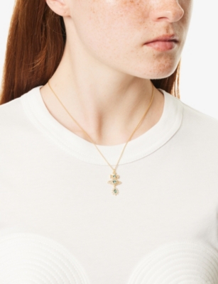 VIVIENNE WESTWOOD JEWELLERY: Masha Gold-Plated 925 Sterling-Silver Pendant Necklace