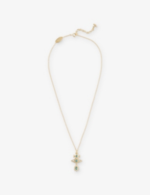 VIVIENNE WESTWOOD JEWELLERY: Masha Gold-Plated 925 Sterling-Silver Pendant Necklace