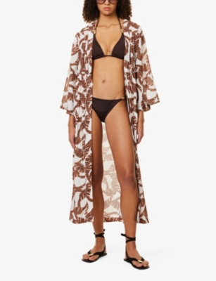 HEIDI KLEIN: Coco palm triangle bikini bottoms
