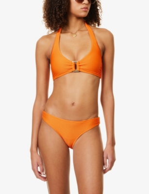 HEIDI KLEIN: San Sebastien rectangle halterneck bikini top
