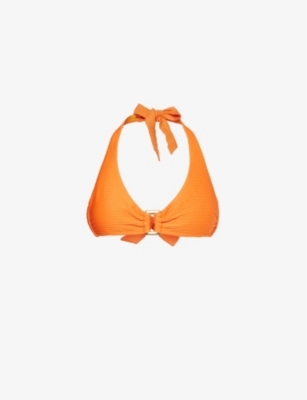 HEIDI KLEIN: San Sebastien rectangle halterneck bikini top