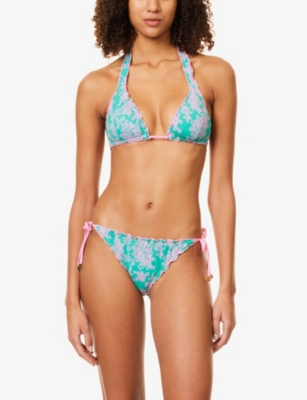 Heidi Klein Santa Rosa Bikini Top In Prt-prt