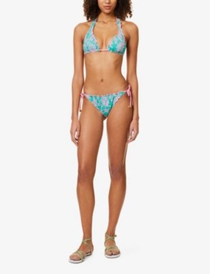 Heidi Klein Womens  Santa Rosa Reversible Bikini Bottoms In Prt-prt
