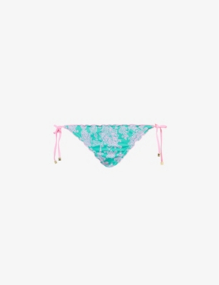 Heidi Klein Womens  Santa Rosa Reversible Bikini Bottoms In Prt-prt