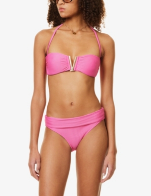 HEIDI KLEIN: Tulum V-bar bandeau bikini top