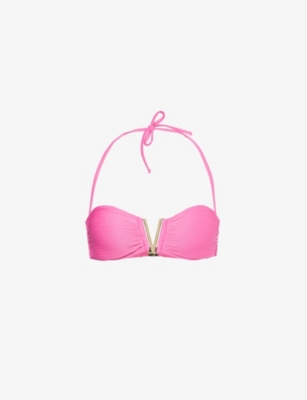 HEIDI KLEIN: Tulum V-bar bandeau bikini top