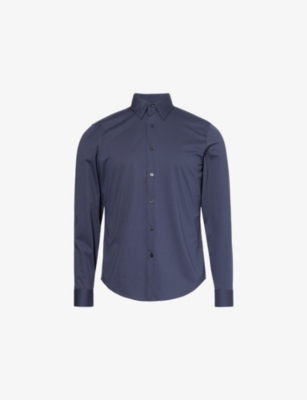 THEORY: Sylvain long-sleeves regular-fit cotton-blend shirt