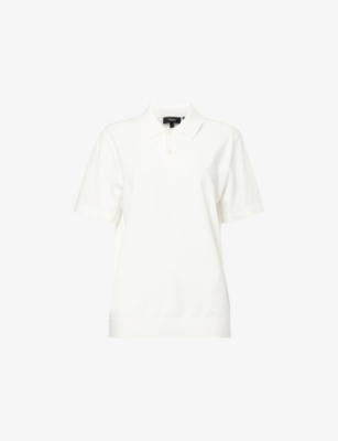 THEORY: Goris Short-Sleeves Knitted Polo Shirt