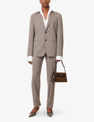THEORY: Clinton Melange Wool-Blend Travel Blazer