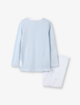 THE LITTLE WHITE COMPANY: Lumi Polar Bear cotton-jersey pyjamas
