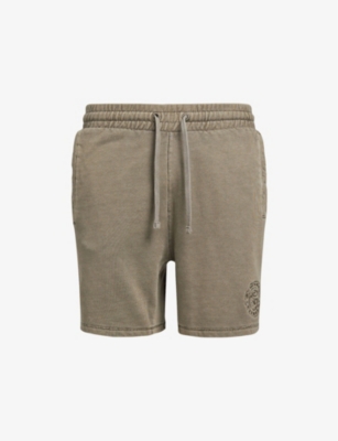 GYMSHARK: Premium Legacy logo-embroidered cotton-jersey shorts