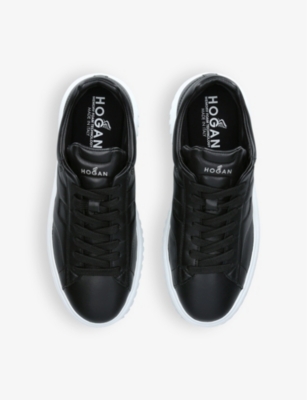 Hogan Sneaker H-stripes In Blk/white