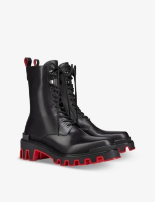 CHRISTIAN LOUBOUTIN: Dune Trott Alta Leather Boots